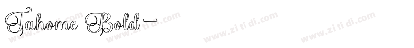 Tahome Bold字体转换